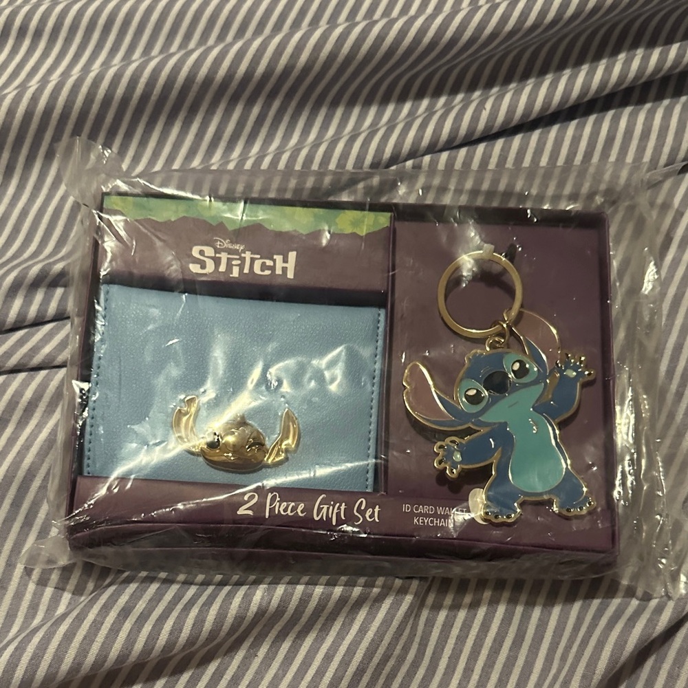 Disney Stitch Blue and Gold Gift Set